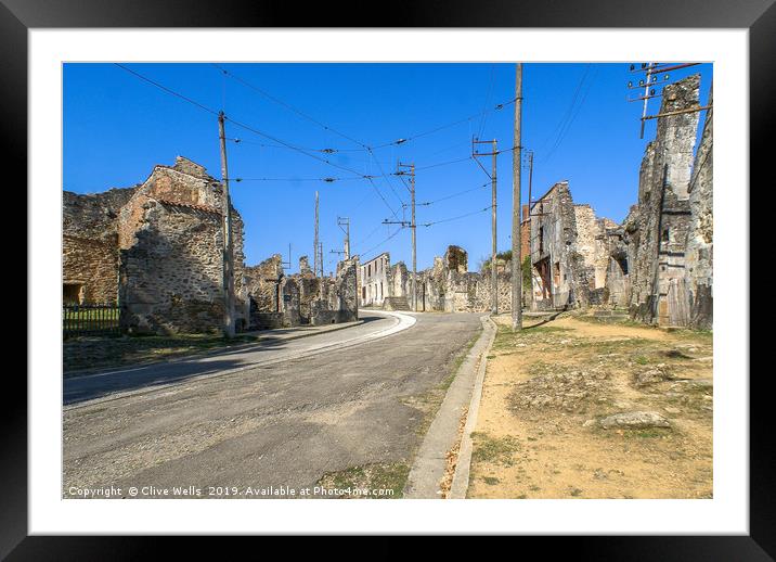 Oradour-sur-Glane Framed Mounted Print by Clive Wells