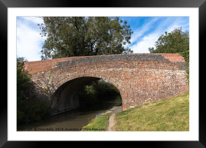 Candle Bridge in Blisworth, Northamptonshire Framed Mounted Print by Clive Wells