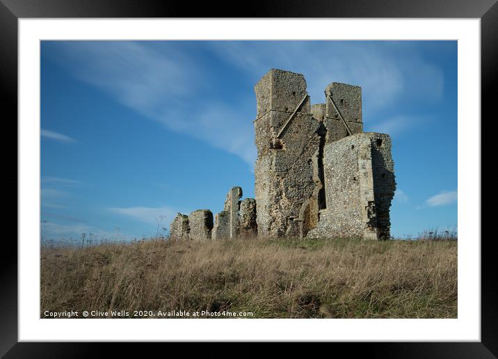 Ruins of St. James Church, Bawsey, Kings Lynn Framed Mounted Print by Clive Wells