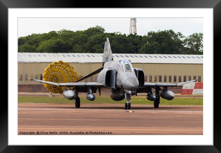 McDonnell Douglas F-4E Phantom at RAF Fairford Framed Mounted Print by Clive Wells