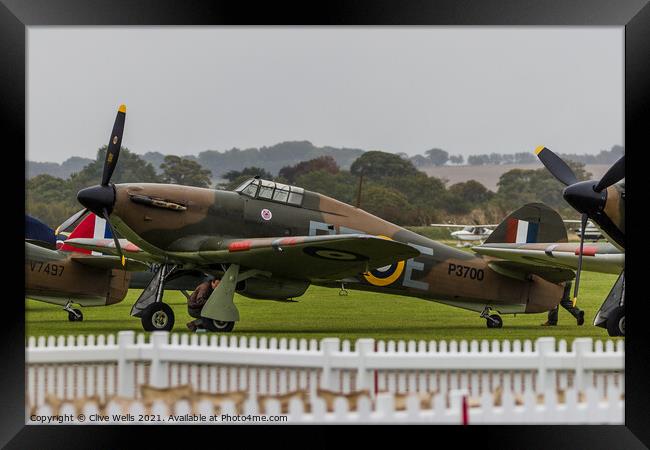 Hawker Hurricane Mk.1 Framed Print by Clive Wells