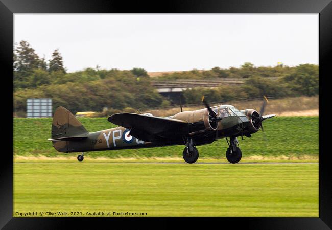 Bristol Blenheim Mk.1 Framed Print by Clive Wells