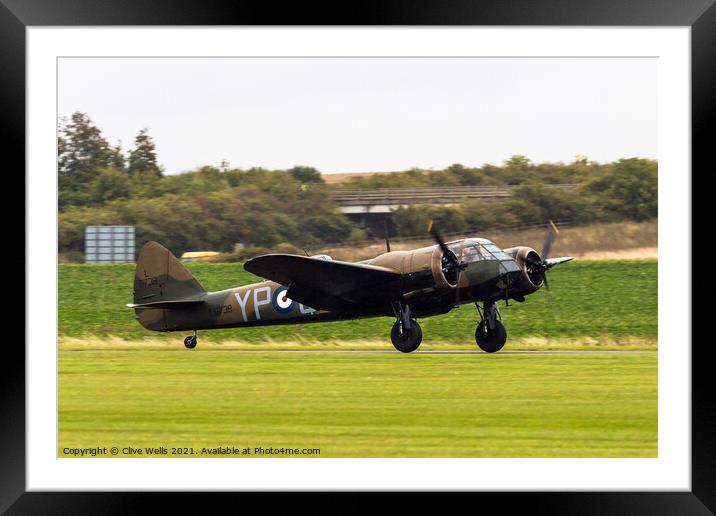 Bristol Blenheim Mk.1 Framed Mounted Print by Clive Wells