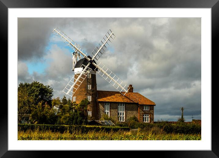 Windmill at Weybourne, North Norfolk Framed Mounted Print by Clive Wells