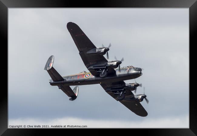 Avro Lancaster Framed Print by Clive Wells