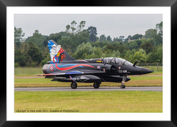 Dassault Mirage 2000N 125-AM Framed Mounted Print by Clive Wells