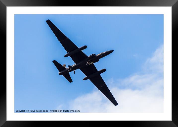 U-2 Dragon Lady Framed Mounted Print by Clive Wells