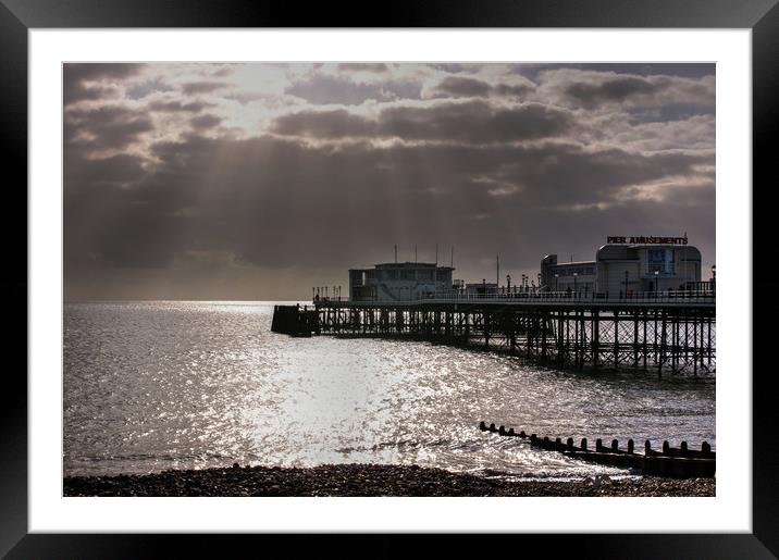 Worthing Pier  Framed Mounted Print by Terry May