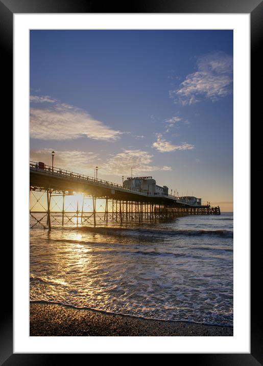 Worthing Pier, early morning Framed Mounted Print by Terry May