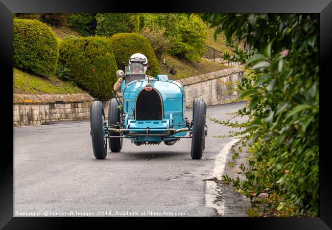 Bugatti Type35B at Circuit des Remparts Framed Print by Lenscraft Images