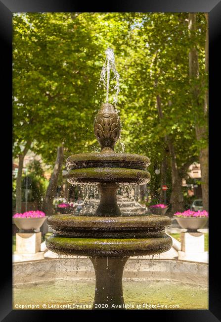 Bolsena Fountain, Italy Framed Print by Lenscraft Images
