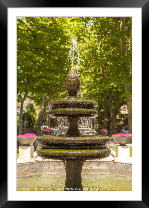 Bolsena Fountain, Italy Framed Mounted Print by Lenscraft Images