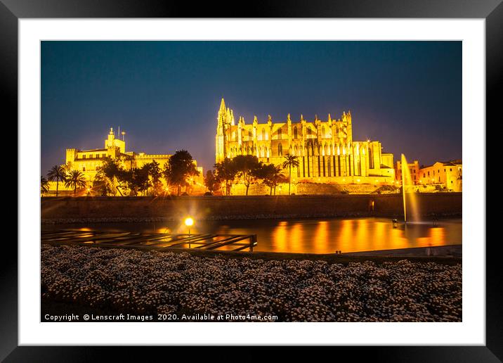 Catedral de Palma, Mallorca, Spain Framed Mounted Print by Lenscraft Images