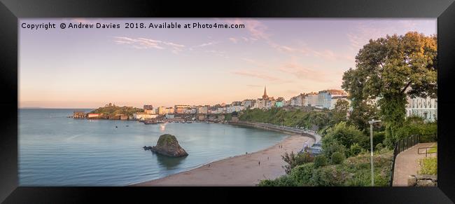 Tenby Harbour Framed Print by Drew Davies