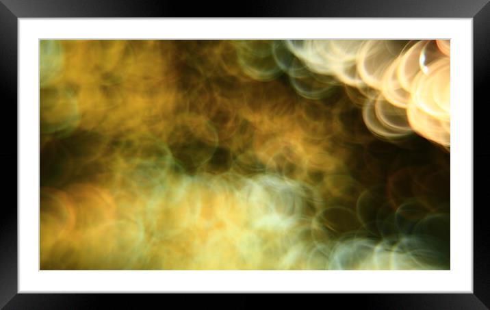 Bokeh autumn forest abstract photo Framed Mounted Print by Roman Zajíc