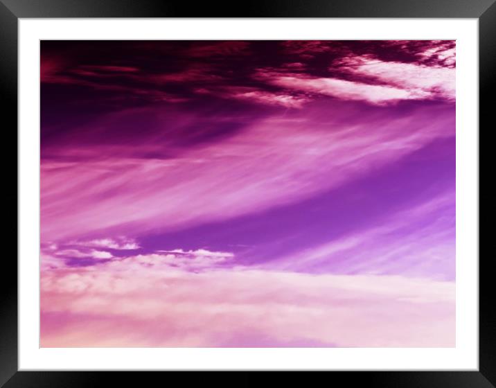 Fantasy sky background Framed Mounted Print by Roman Zajíc