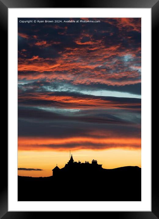 Sunset at West Kilbride Framed Mounted Print by Ryan Brown