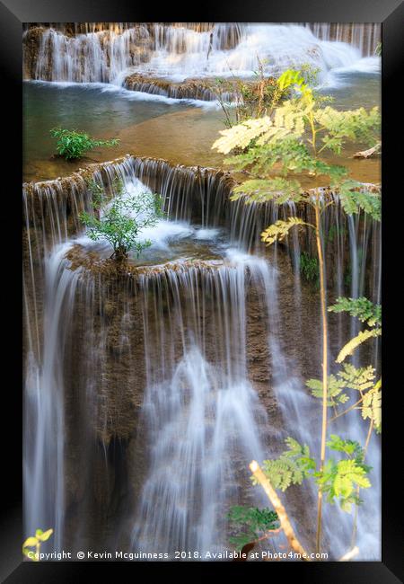 The Waterfall Framed Print by Kevin Mcguinness
