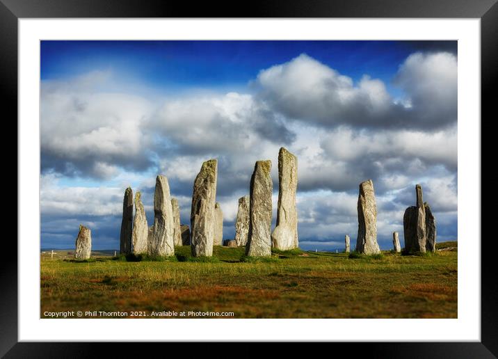 The Callanish Standing Stones Isle of Lewis (3x2) Framed Mounted Print by Phill Thornton