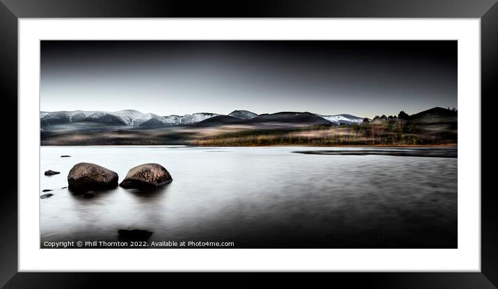 Loch Morlich, Scotland. No.11 Framed Mounted Print by Phill Thornton