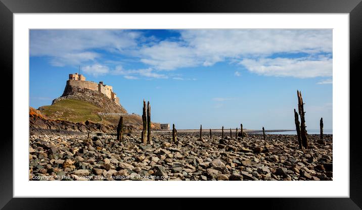 Lindisfarne Castle, Holy Island, Northumberland Framed Mounted Print by Phill Thornton