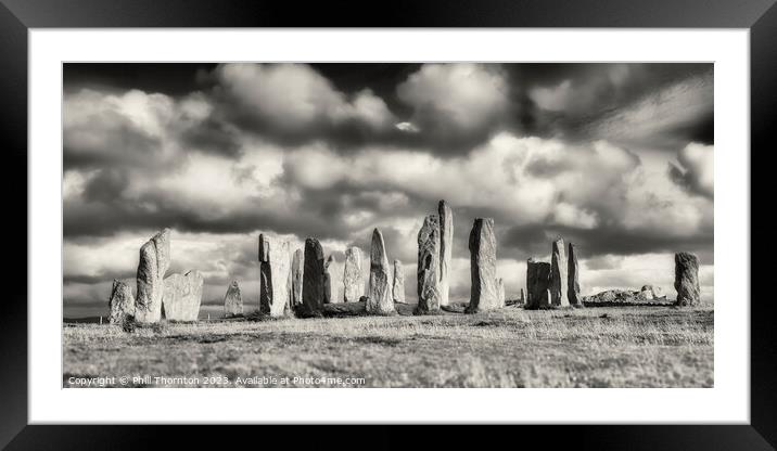 Standing Stones of Callanish Ancient Magic Framed Mounted Print by Phill Thornton