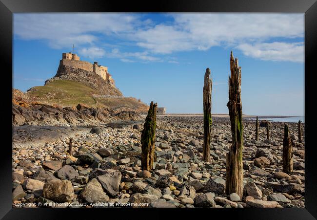 The Majestic Lindisfarne Castle, Holy Island, Nort Framed Print by Phill Thornton