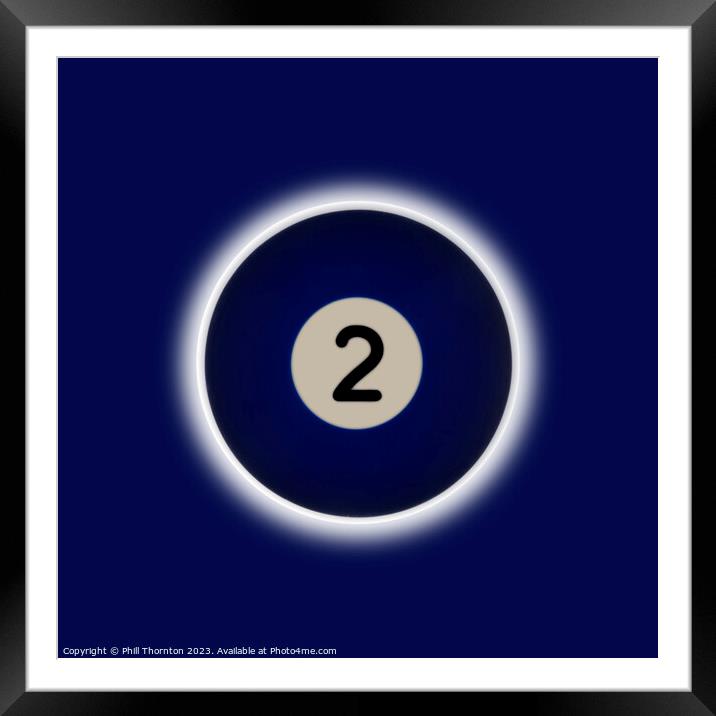 Blue Planet Number 2 Eclipse Framed Mounted Print by Phill Thornton