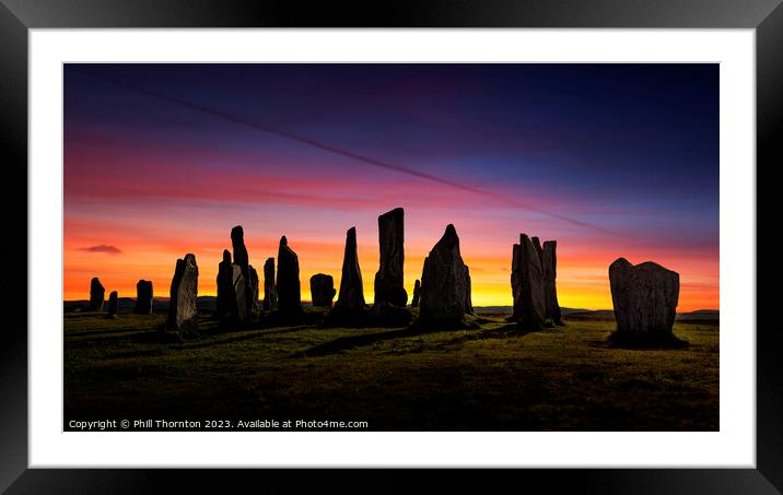 Ancient Mysteries Revealed Callanish Standing Ston Framed Mounted Print by Phill Thornton