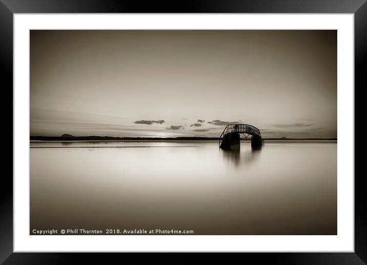 Bridge to Nowhere No.1 Framed Mounted Print by Phill Thornton