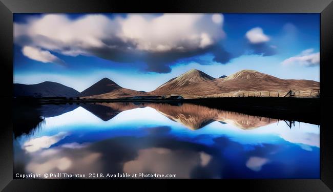 Broadford Red Hills, from the west. Framed Print by Phill Thornton