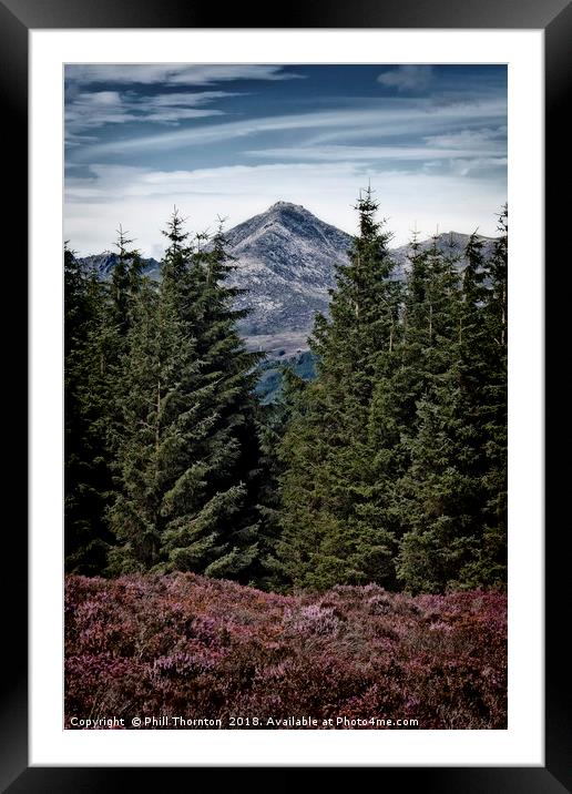 Glenshant Hill and Goatfell, Isle of Arran  Framed Mounted Print by Phill Thornton