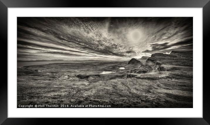 The Trotternish Ridge No. 3 Framed Mounted Print by Phill Thornton