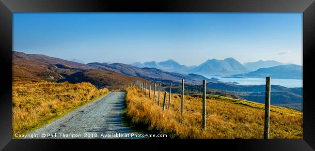 View from the Isle of Raasay to the Isle of Skye. Framed Print by Phill Thornton