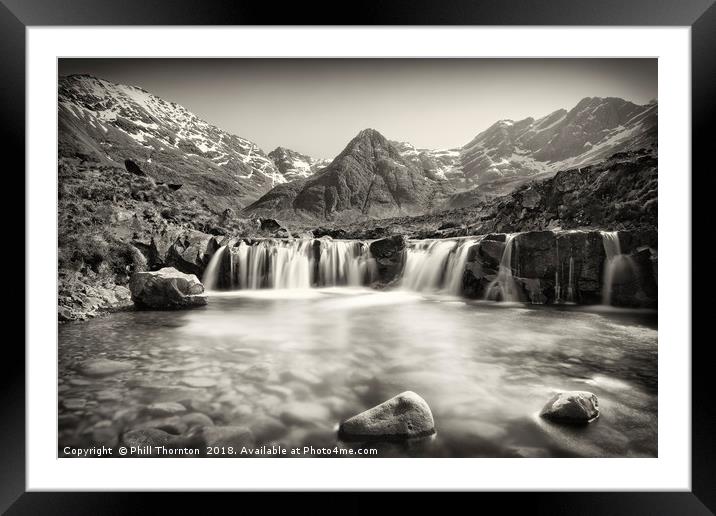 Fairy Pools, Isle of Skye. No.3 Framed Mounted Print by Phill Thornton