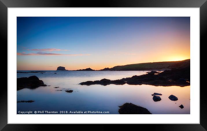 Bass Rock No.5 Framed Mounted Print by Phill Thornton