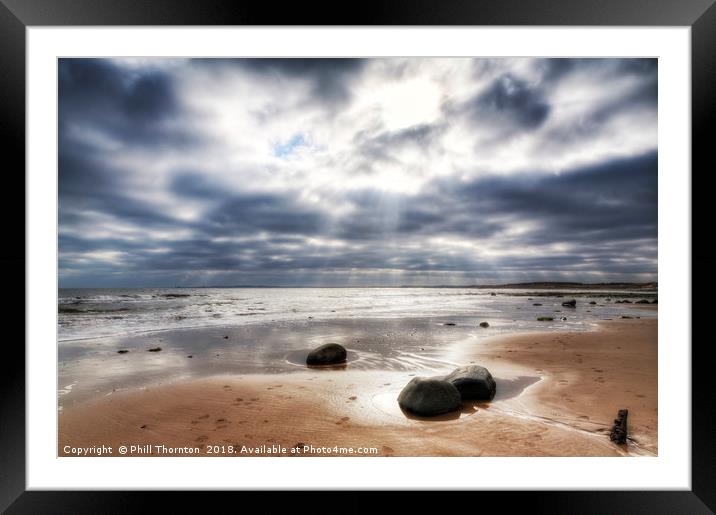 Calm before the storm. Framed Mounted Print by Phill Thornton