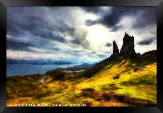 The Old Man of Storr Framed Print by Phill Thornton