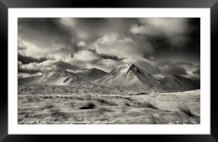 Buachaille Etive Mor No.6 Framed Mounted Print by Phill Thornton