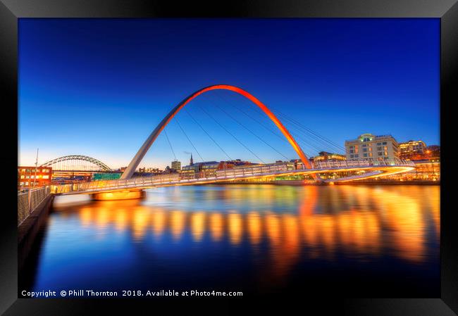 Gateshead Millennium Bridge No.3 Framed Print by Phill Thornton