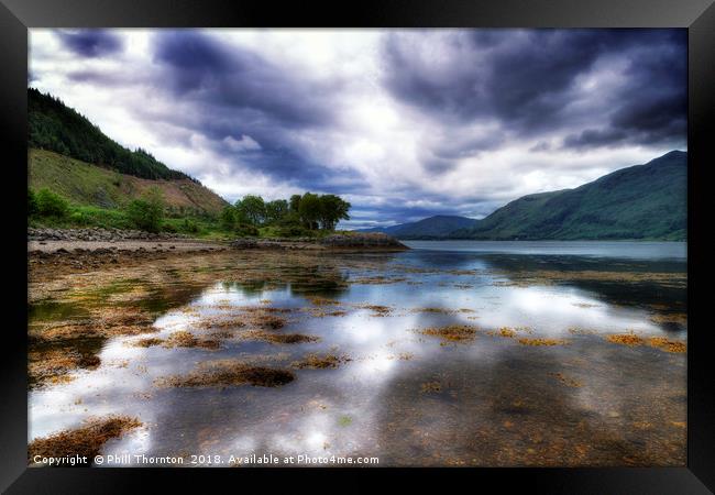 View south down Loch Linnhe Framed Print by Phill Thornton