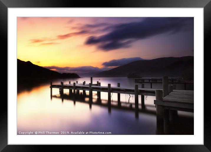 Loch Earn No.1 Framed Mounted Print by Phill Thornton