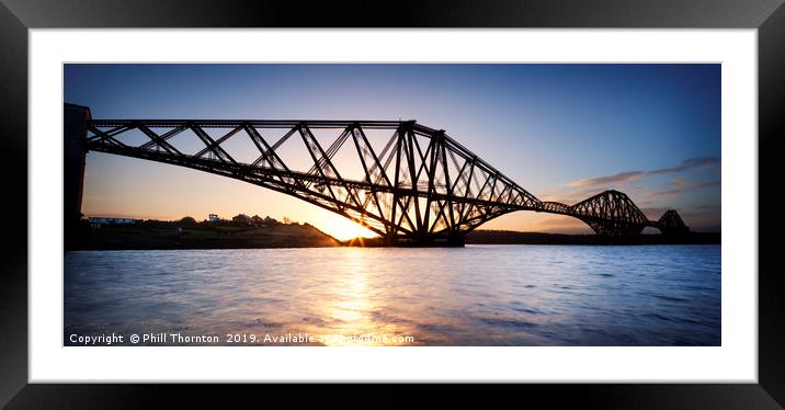 Forth Rail Bridge, Scotland. Framed Mounted Print by Phill Thornton