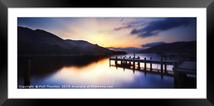 Loch Earn No.3 Framed Mounted Print by Phill Thornton