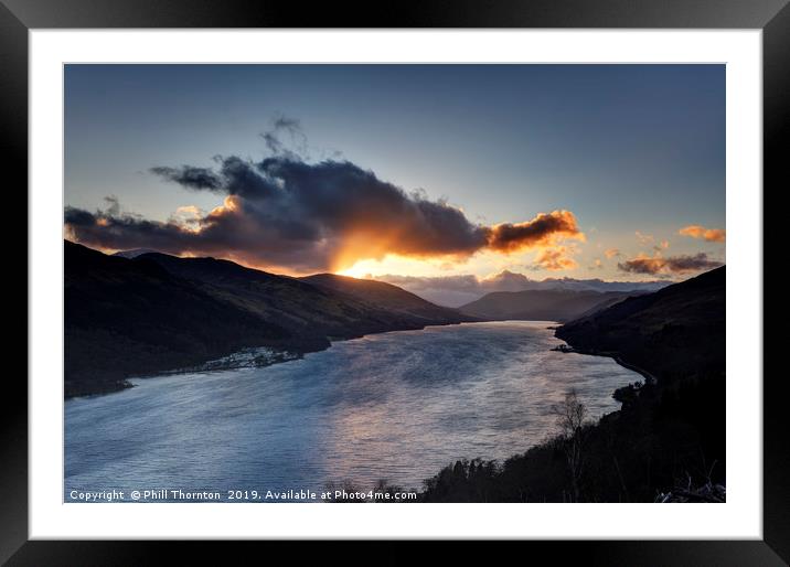 Loch Earn No.5 Framed Mounted Print by Phill Thornton