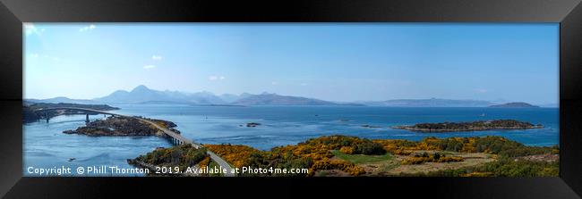 View to Skye from the mainland Framed Print by Phill Thornton