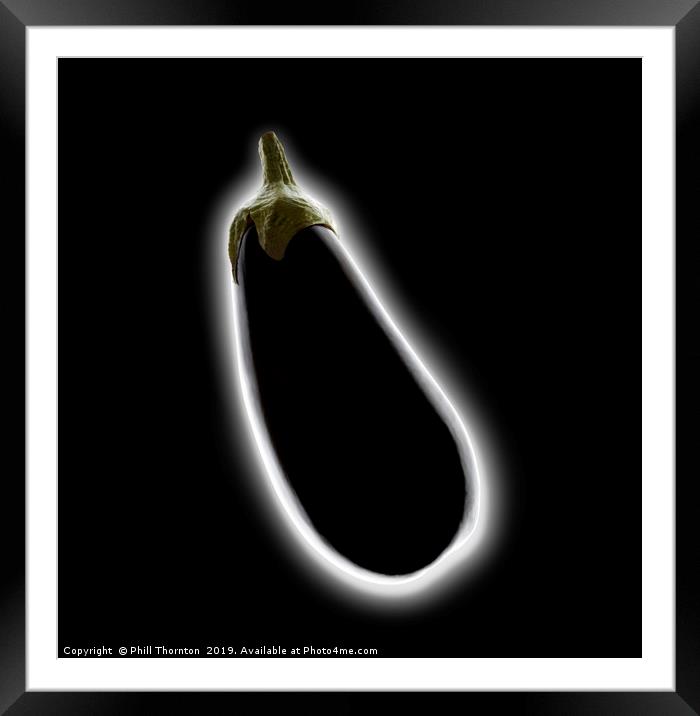 Aubergine eclipse. Framed Mounted Print by Phill Thornton