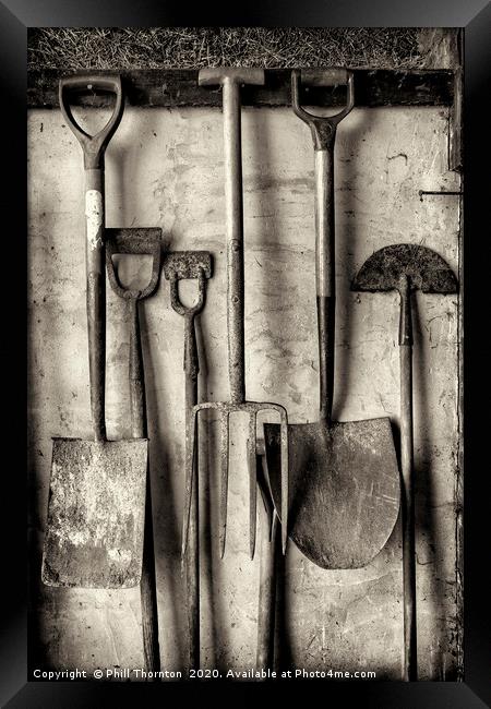 Traditional tools series No. 4 Framed Print by Phill Thornton