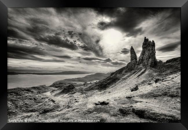 The Old Man of Storr Framed Print by Phill Thornton