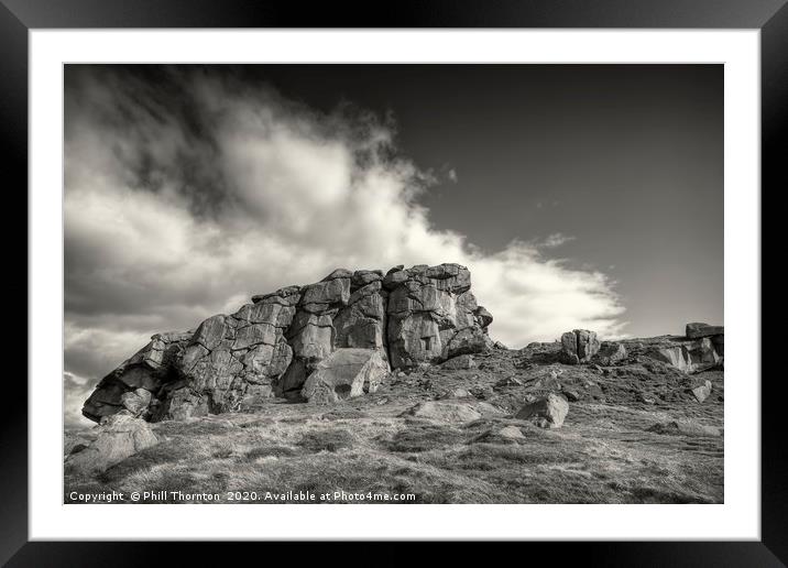 Almscliffe Crag, North Yorkshire No.3  Framed Mounted Print by Phill Thornton